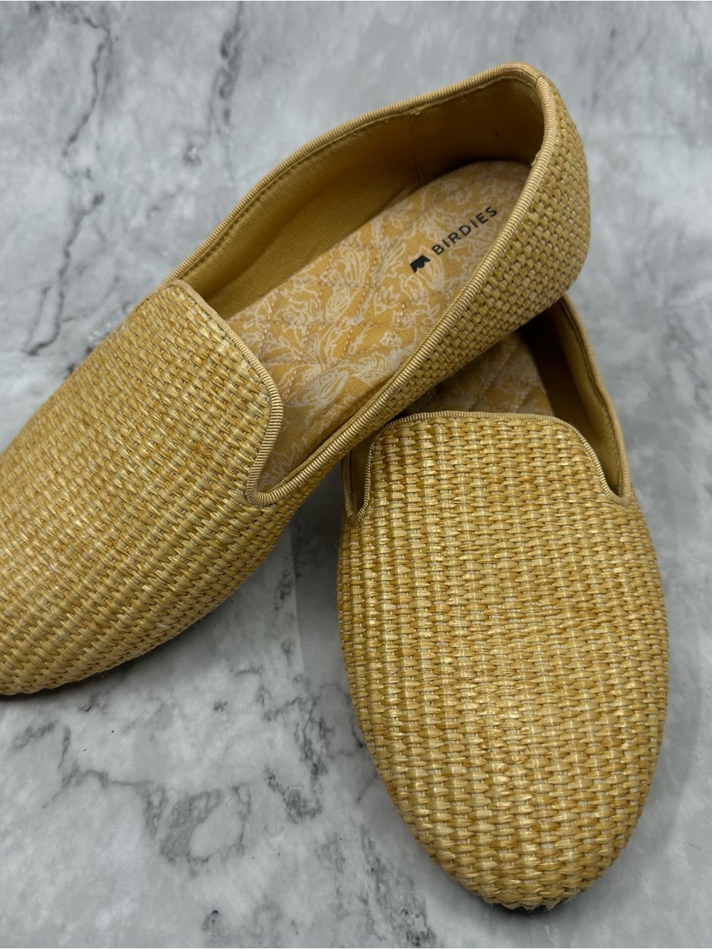 Birdies Men's Woven Slip-Ons in Straw Yellow
